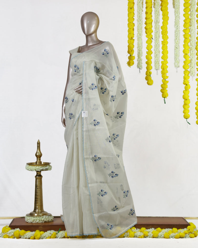 Bluebell Tissue Organza Saree
