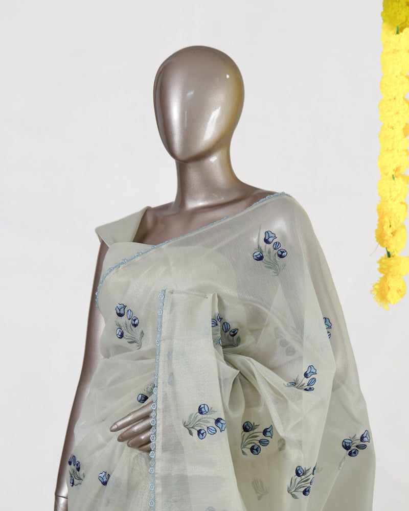 Bluebell Tissue Organza Saree