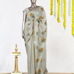 Honey Bloom Tissue Organza Saree