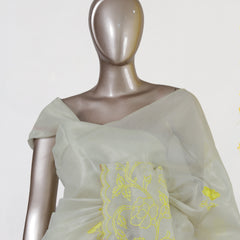 Golden Bloom Tissue Organza Saree
