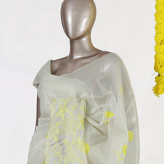 Golden Bloom Tissue Organza Saree