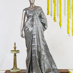 Steel Mist Tissue Saree