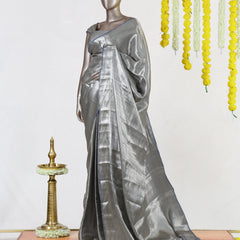 Steel Mist Tissue Saree