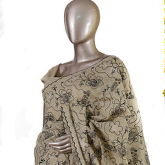 Midnight Bloom Raw Silk Saree