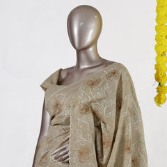 Earth Blossom Crinkle Saree