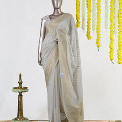 Golden Dot Banarasi Saree