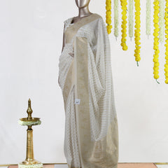 Golden Dot Banarasi Saree