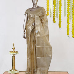 Golden Glow Tissue Saree