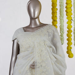 Ivory Petal Kota Saree