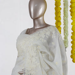 Ivory Petal Kota Saree