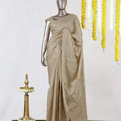 Champagne Bloom Embroidered Saree