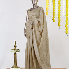 Champagne Bloom Embroidered Saree