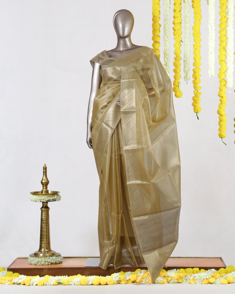 Royal Gold Tissue Saree