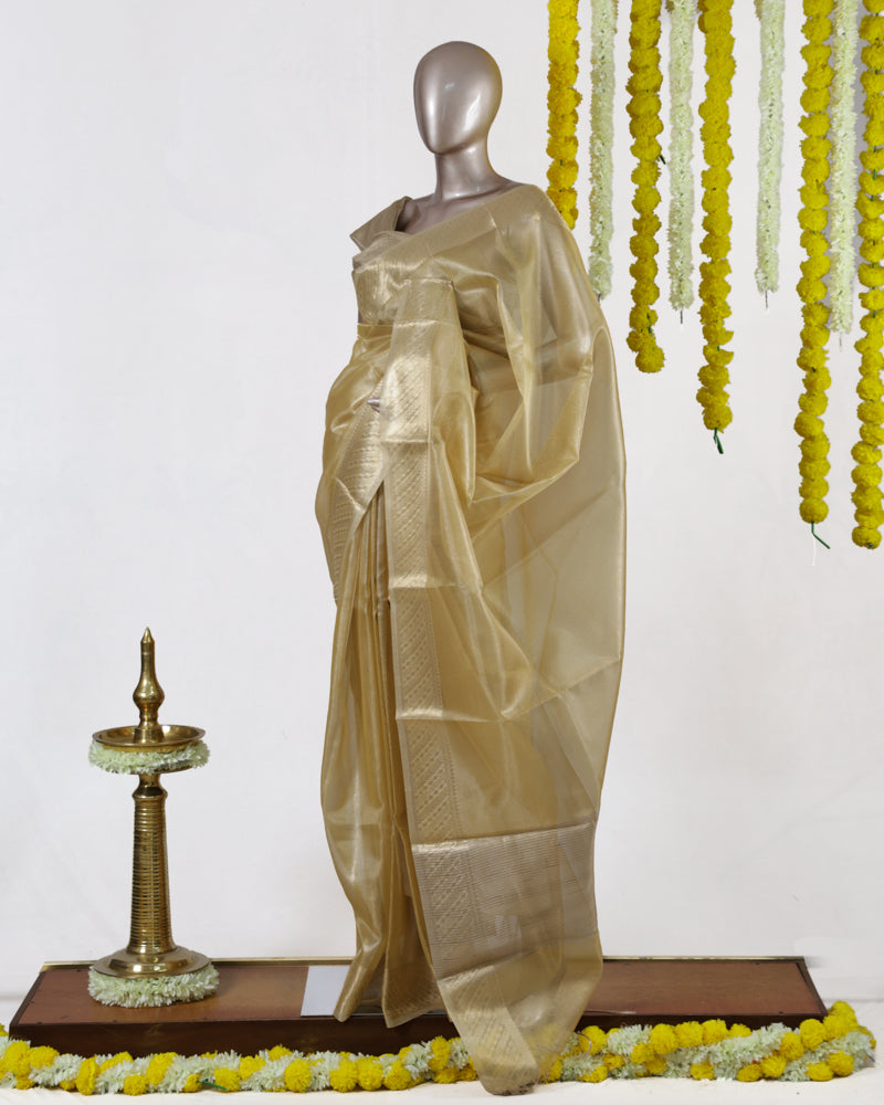 Royal Gold Tissue Saree