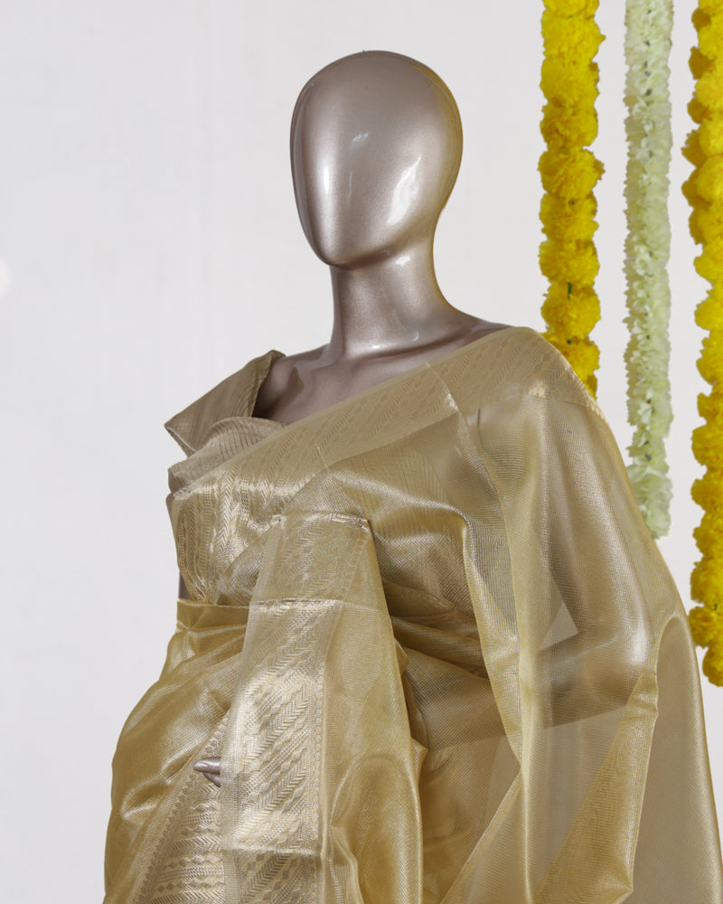 Royal Gold Tissue Saree