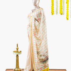Pastel Floral Kerala Saree | പൂവും പത്രവും