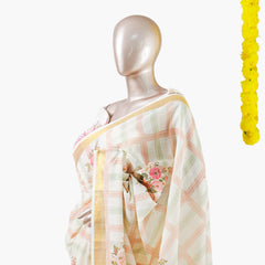 Pastel Floral Kerala Saree | പൂവും പത്രവും