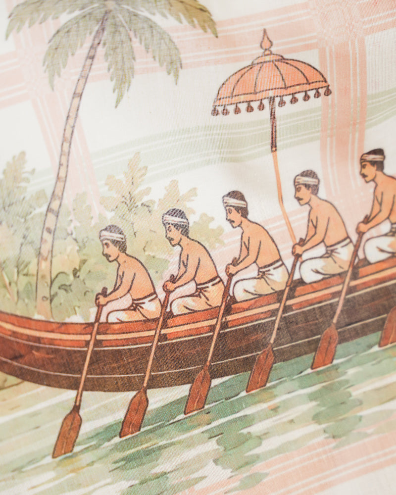 Pastel Floral Kerala Saree | പൂവും പത്രവും