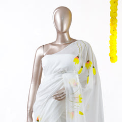 Blooming Lotus Mul Mul Cotton Saree