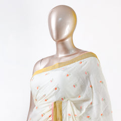 Peach Butta Mulchandani Saree with Lace