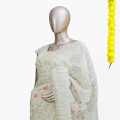 Blossom Hand-Painted Ruffle Saree 1