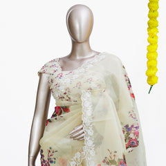 Floral Garden Lace Saree