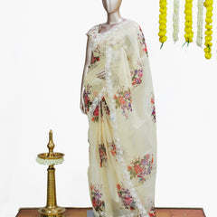Floral Garden Lace Saree