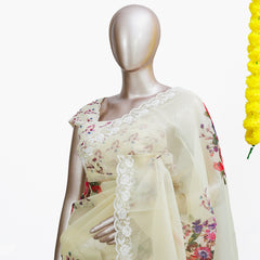 Floral Garden Lace Saree