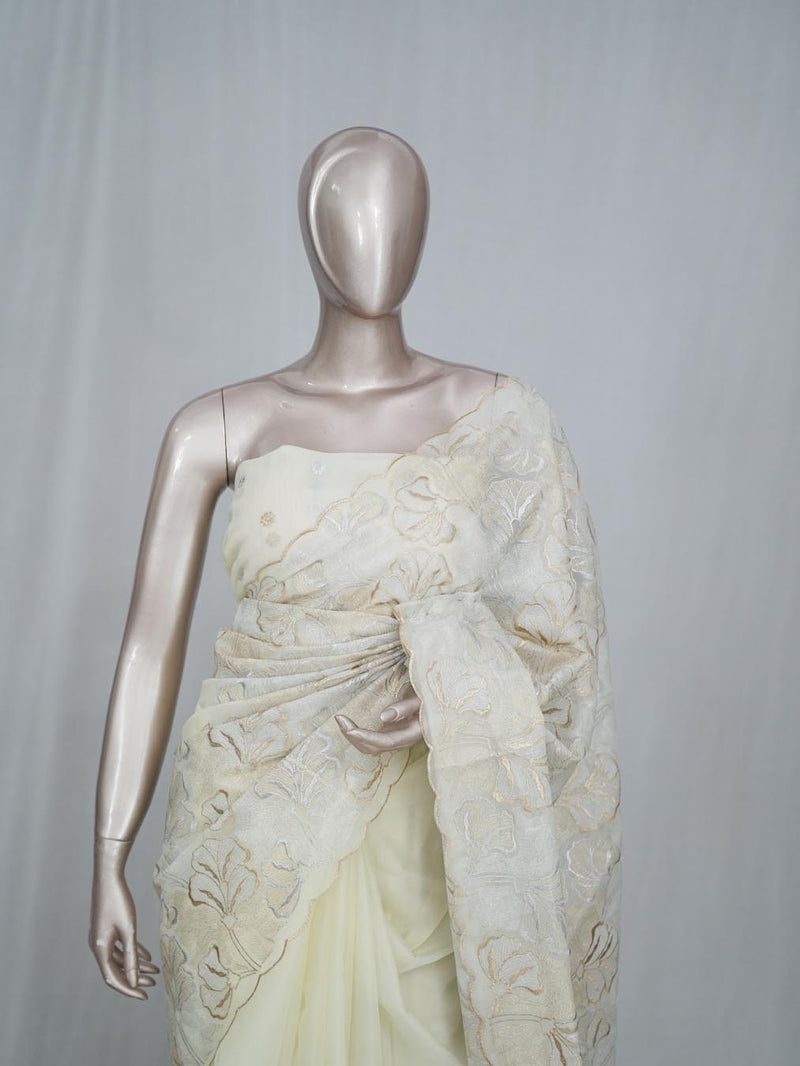 Crystal Organza Saree SAN4715