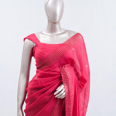 Tusser Organza Saree  1  SAN5387