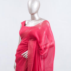 Tusser Organza Saree  1  SAN5387