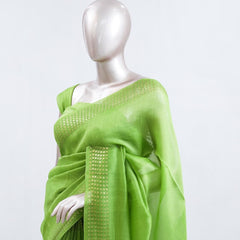 Tusser Organza Saree 2  SAN5387