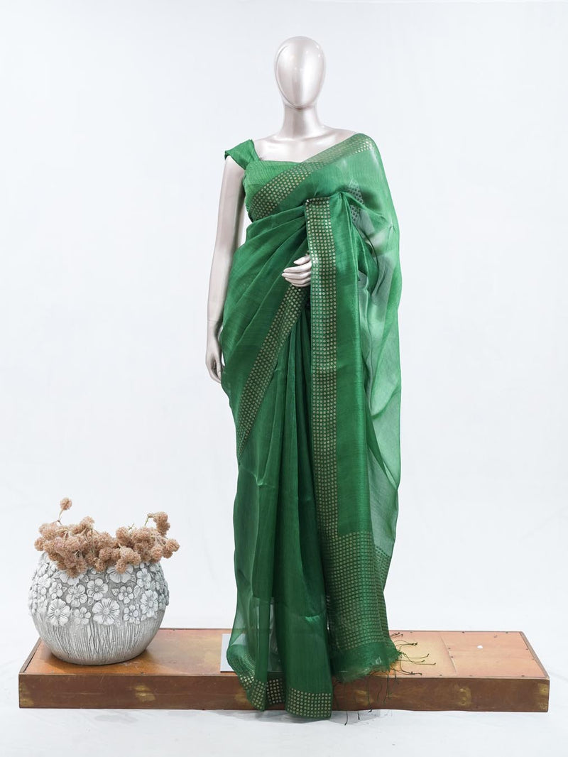 Tusser Organza Saree 3  SAN5387