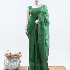 Tusser Organza Saree 3  SAN5387