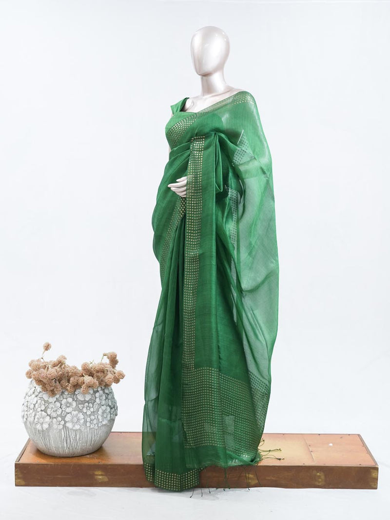 Tusser Organza Saree 3  SAN5387