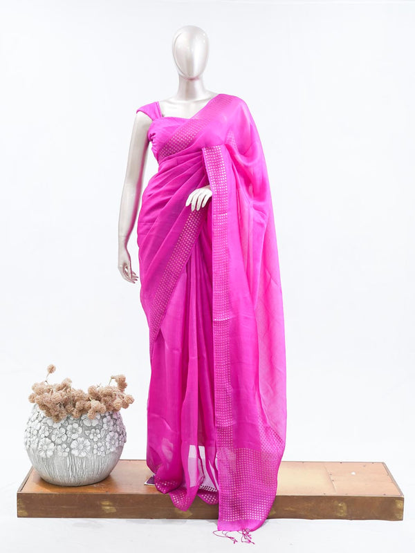 Tusser Organza Saree 4  SAN5387