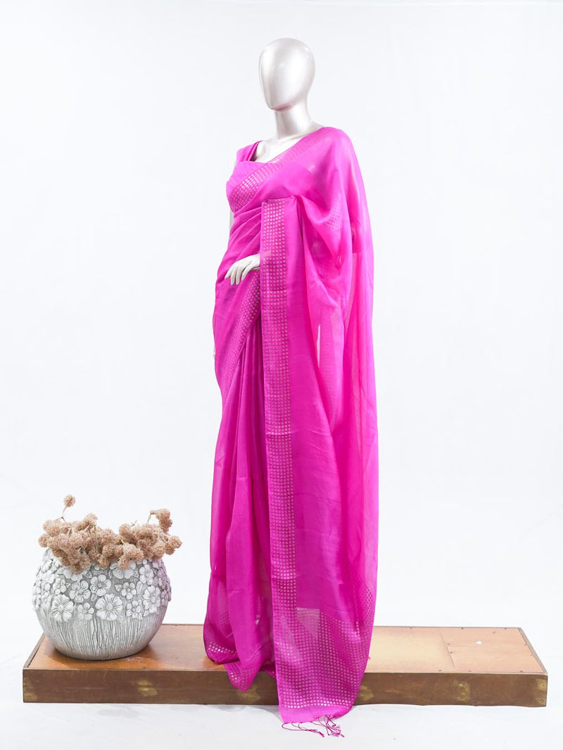 Tusser Organza Saree 4  SAN5387