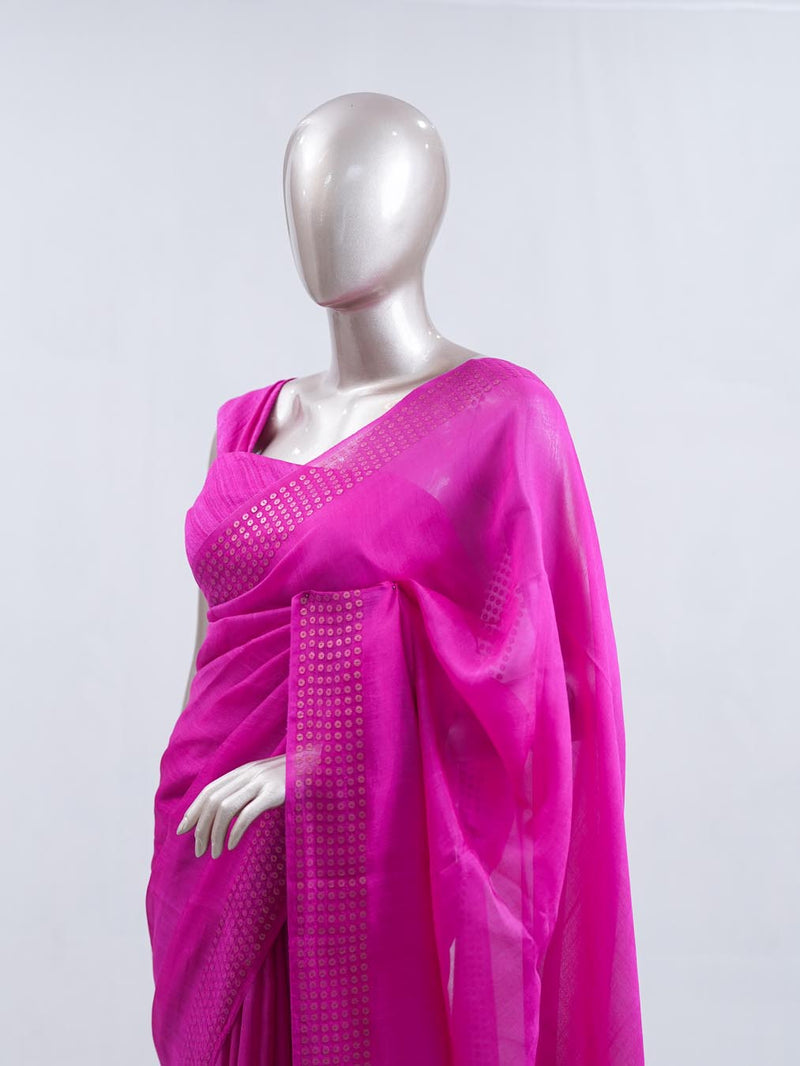 Tusser Organza Saree 4  SAN5387