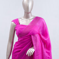 Tusser Organza Saree 4  SAN5387