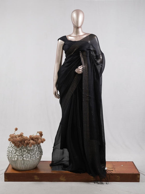 Tusser Organza Saree  5  SAN5387
