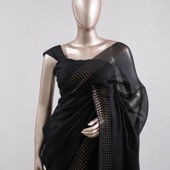 Tusser Organza Saree  5  SAN5387