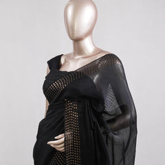 Tusser Organza Saree  5  SAN5387