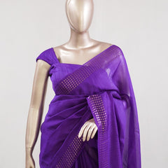 Tusser Organza Saree  6  SAN5387