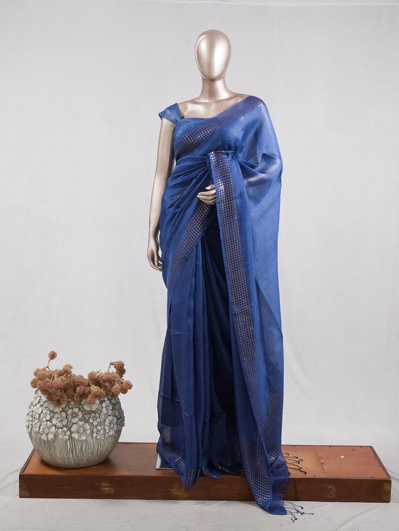 Tusser Organza Saree 8  SAN5387