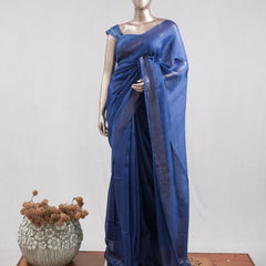 Tusser Organza Saree 8  SAN5387