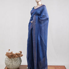 Tusser Organza Saree 8  SAN5387
