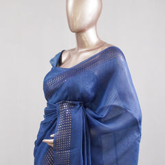 Tusser Organza Saree 8  SAN5387