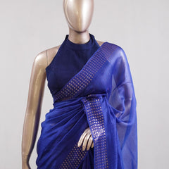Tusser Organza Saree 7  SAN5387