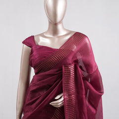Tusser Organza Saree  9   SAN5387