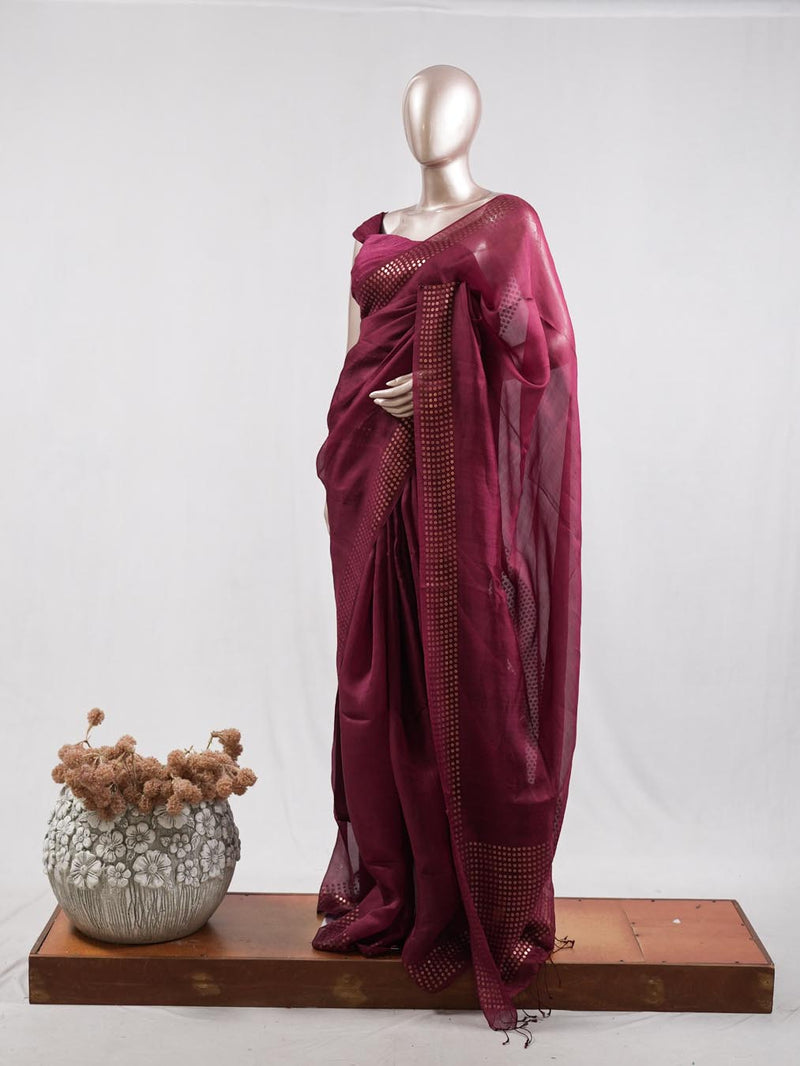 Tusser Organza Saree  9   SAN5387